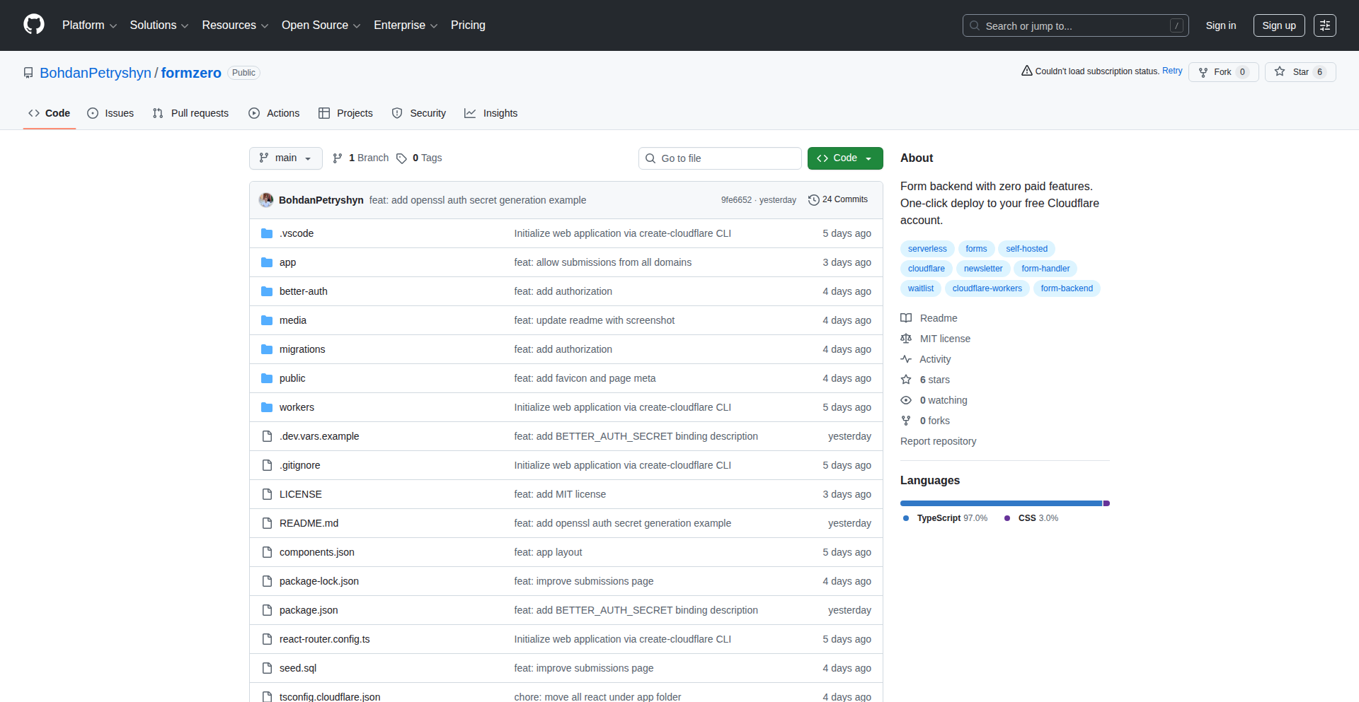 FormZero Cloudflare Worker Backend