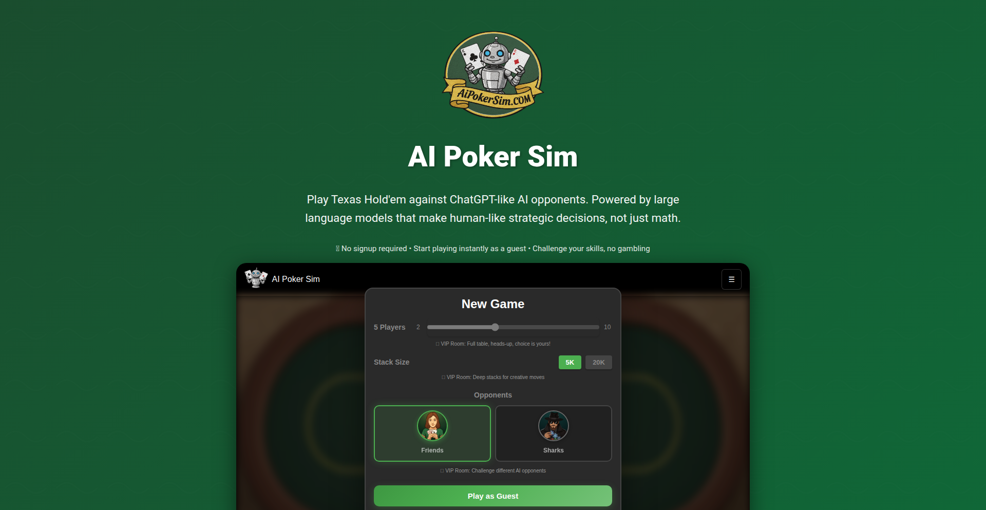 LLM Poker AI