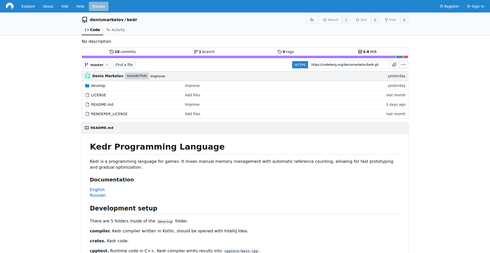 Kedr: Game Dev Language with ARC and Gradual Manual Memory