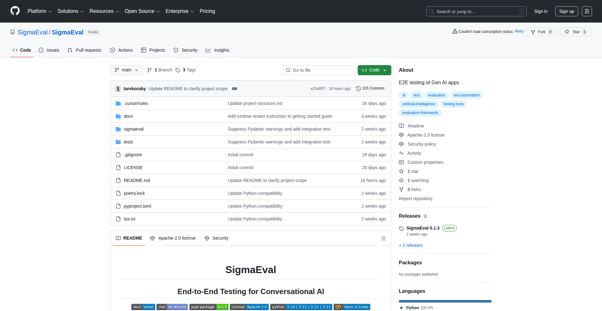 SigmaEval: AI Chatbot Statistical Testing Suite