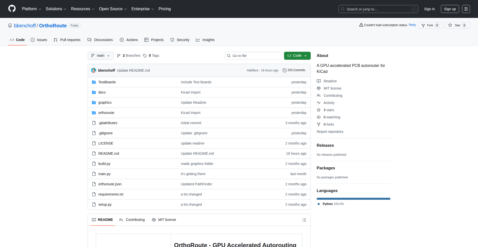 OrthoRoute GPU PCB Autorouter