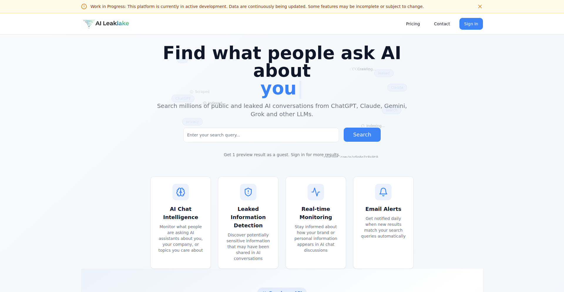 Leaklake AI Privacy Scanner