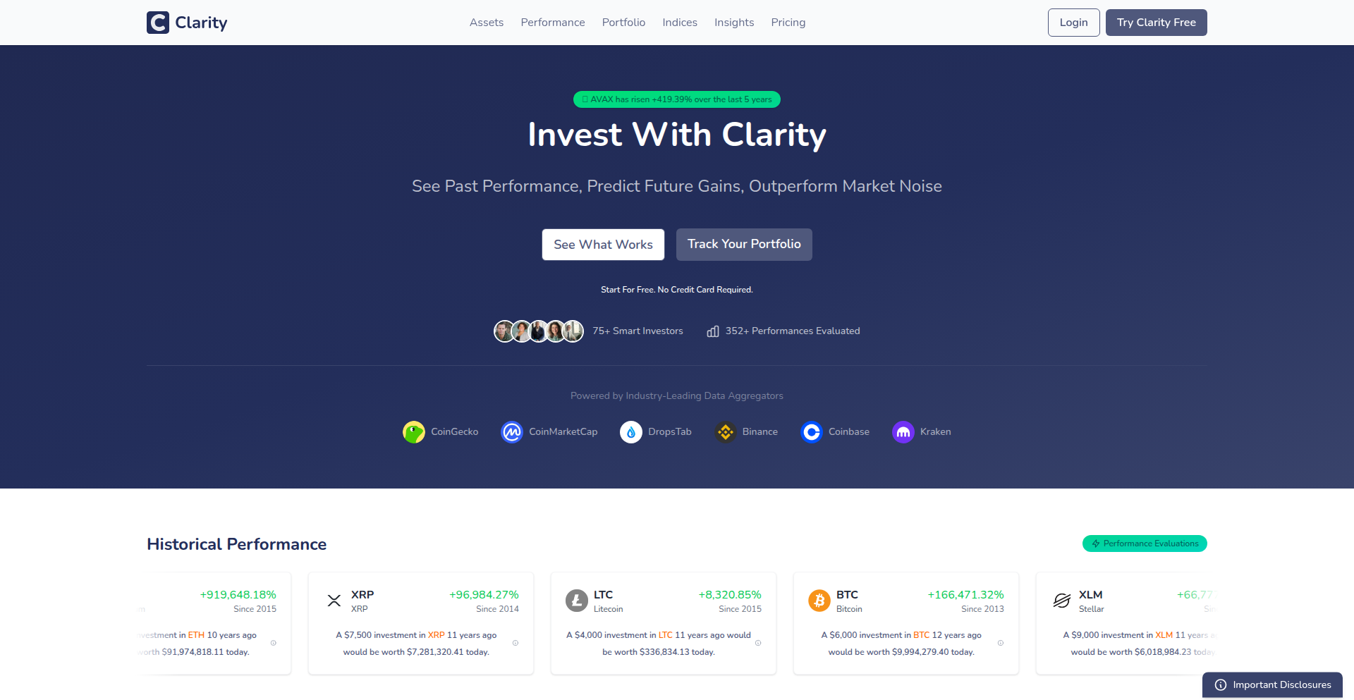 Clarity: Data-Driven Crypto Investment Navigator