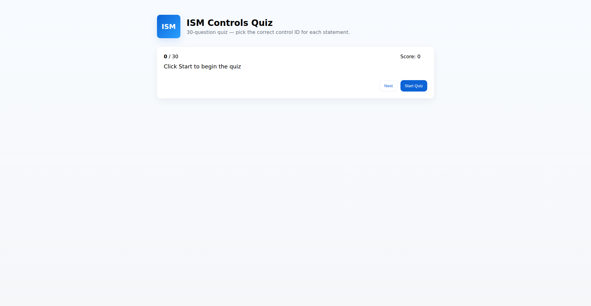 AI-Powered Australian ISM Quiz Bot