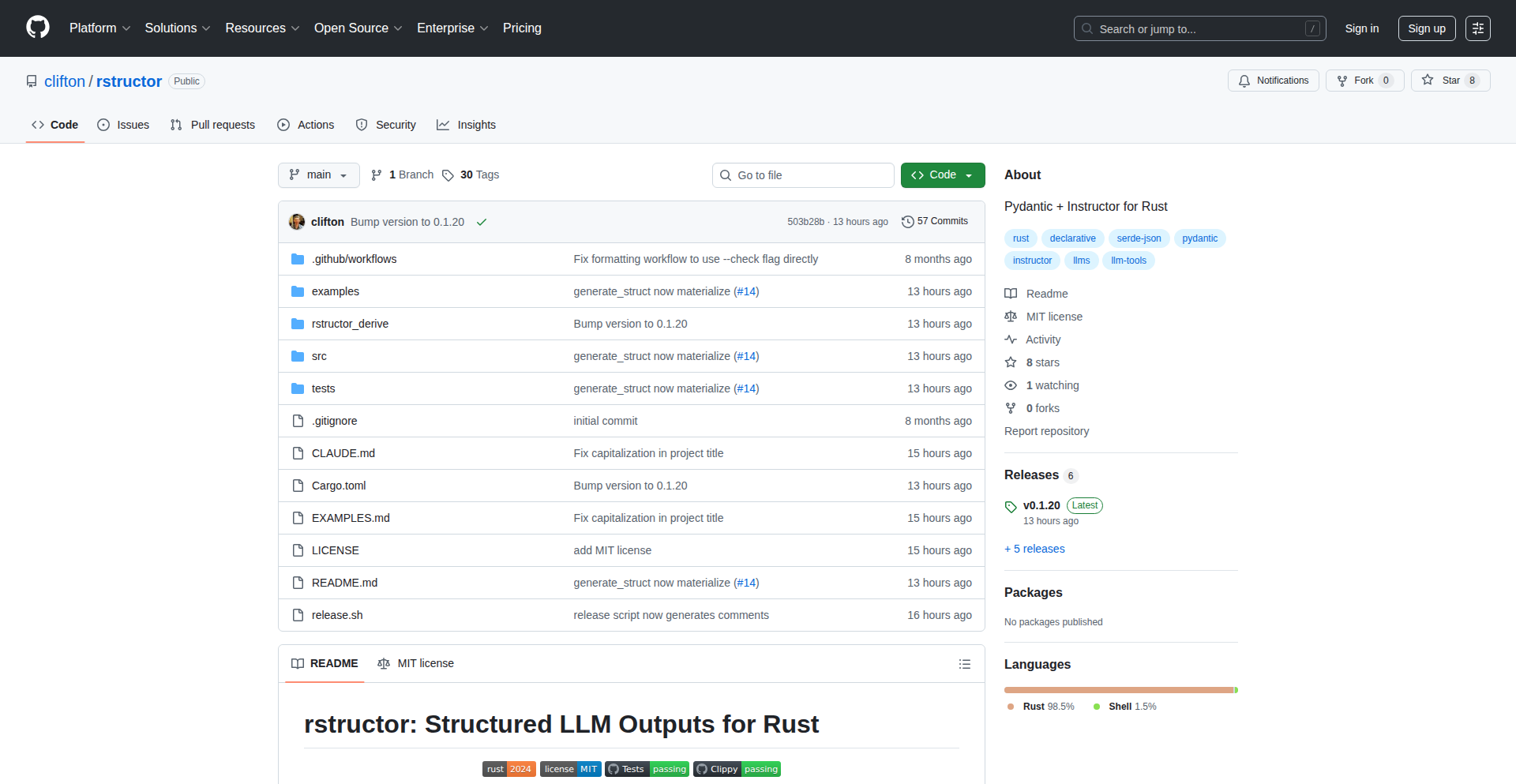 Rust 構文解析器:Pydantic+instructor for Rust
