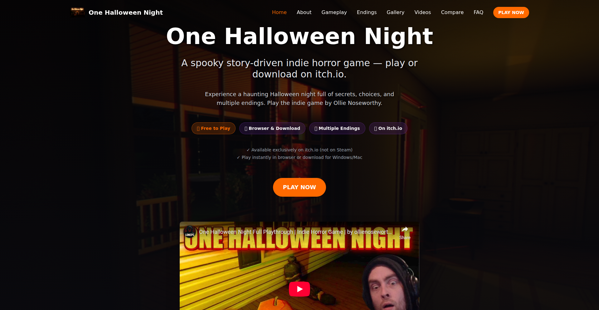 一夜惊魂:浏览器即时恐怖叙事引擎