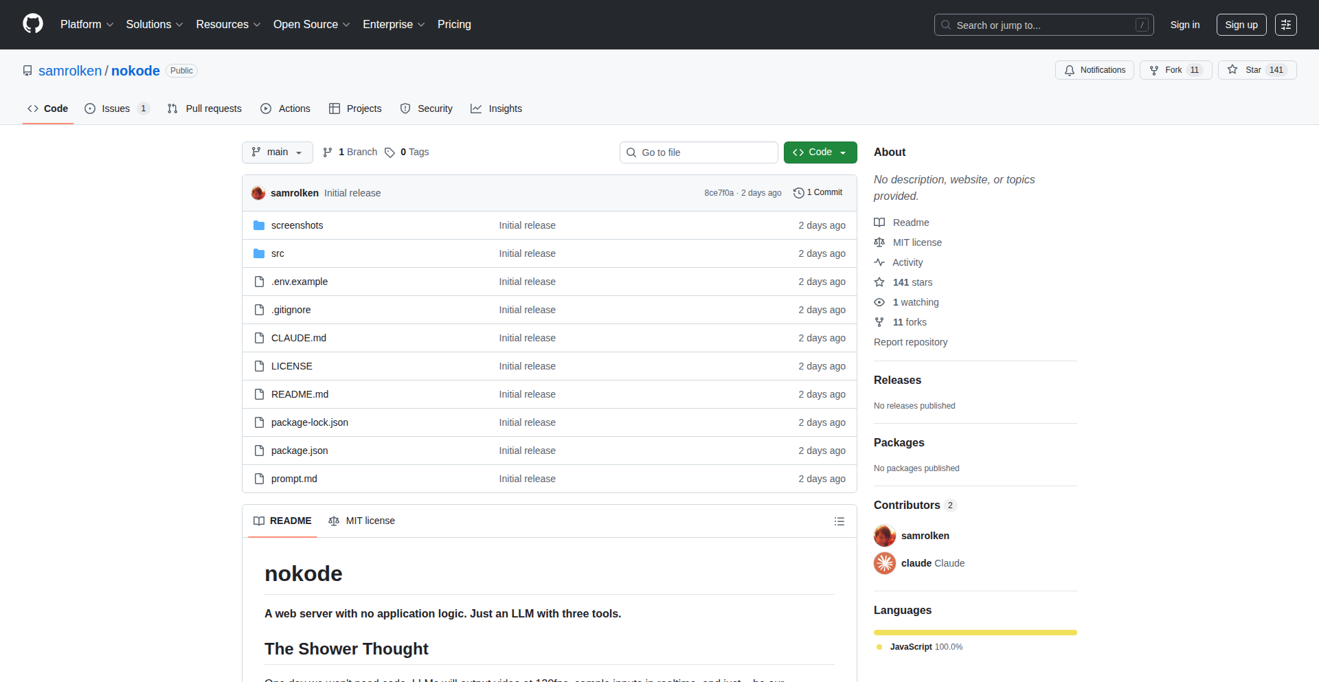 AI驱动的零代码应用生成器