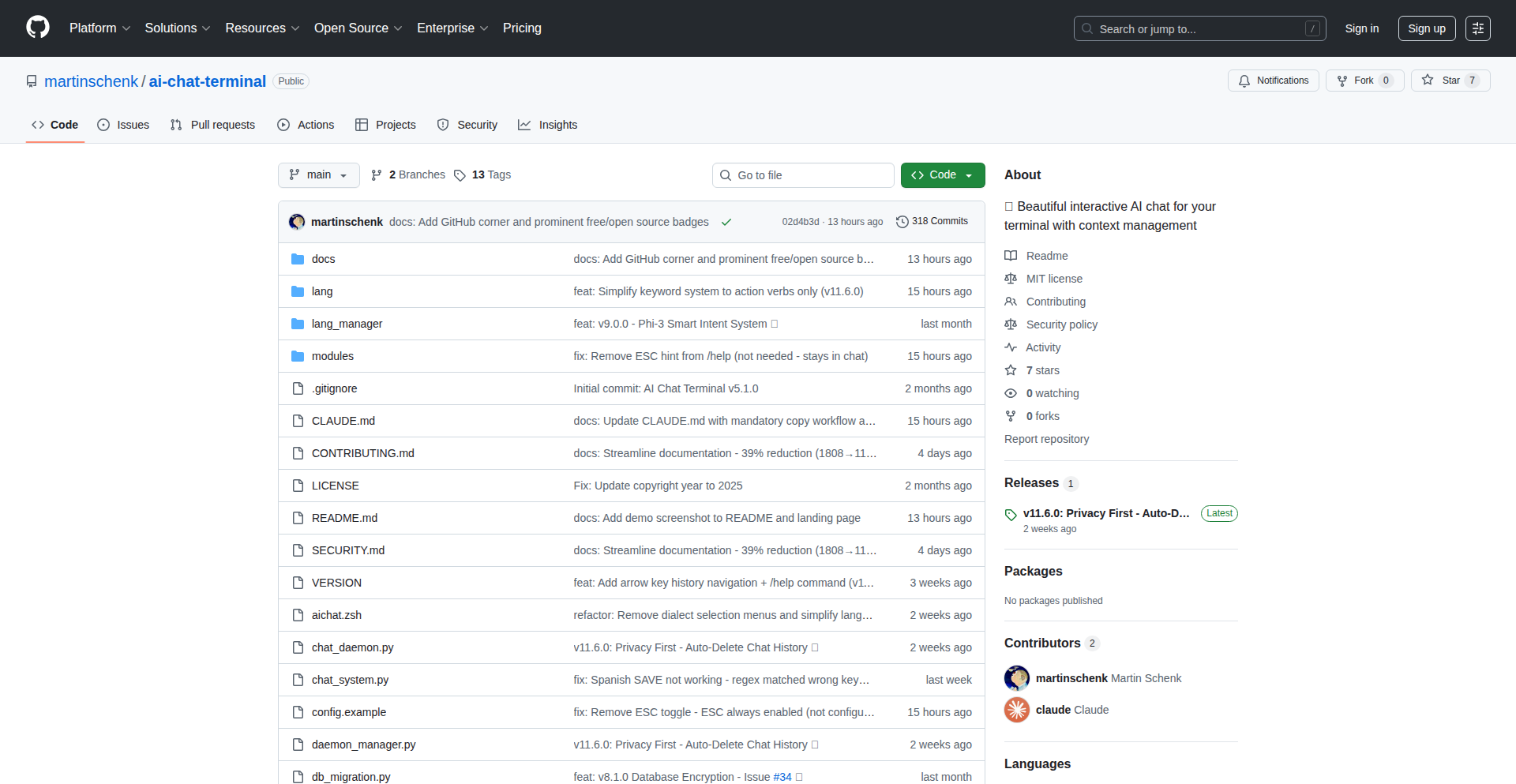 本地优先AI对话终端
