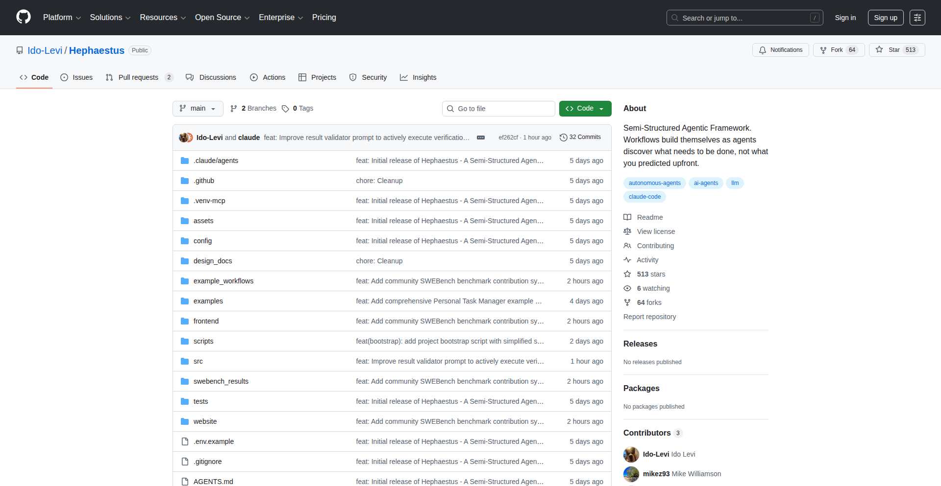 赫菲斯托斯:自主多代理编排框架