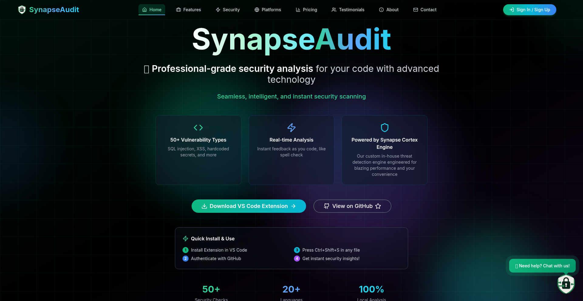 SynapseAudit: 本地AI代码安全卫士