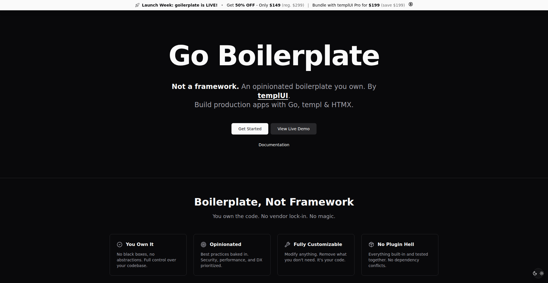 Goilerplate: 极速SaaS启动器