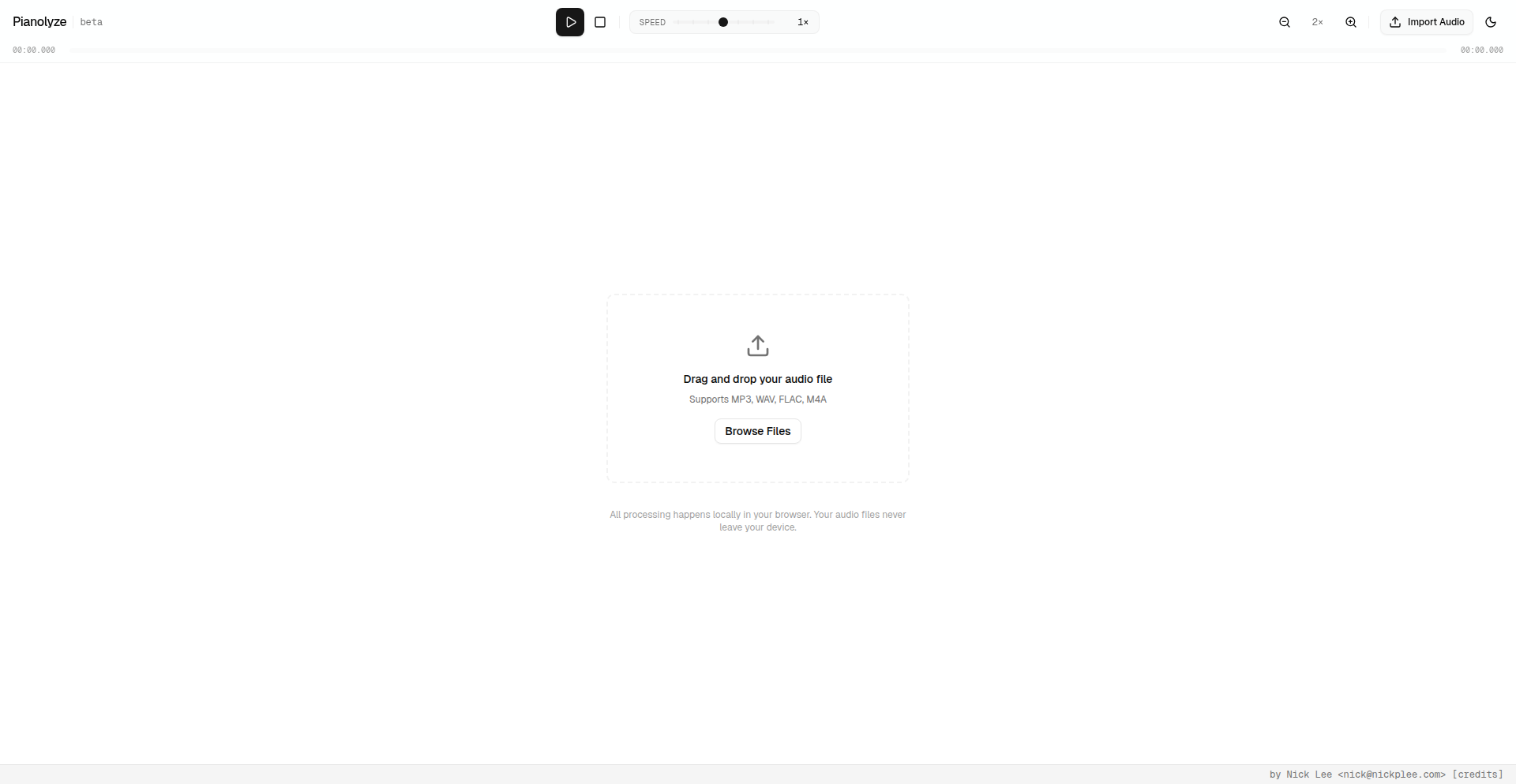 Pianolyze: 浏览器里的AI钢琴谱生成器