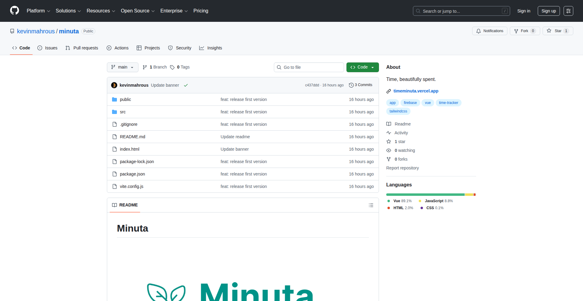 Minuta: 极简工作时长追踪器
