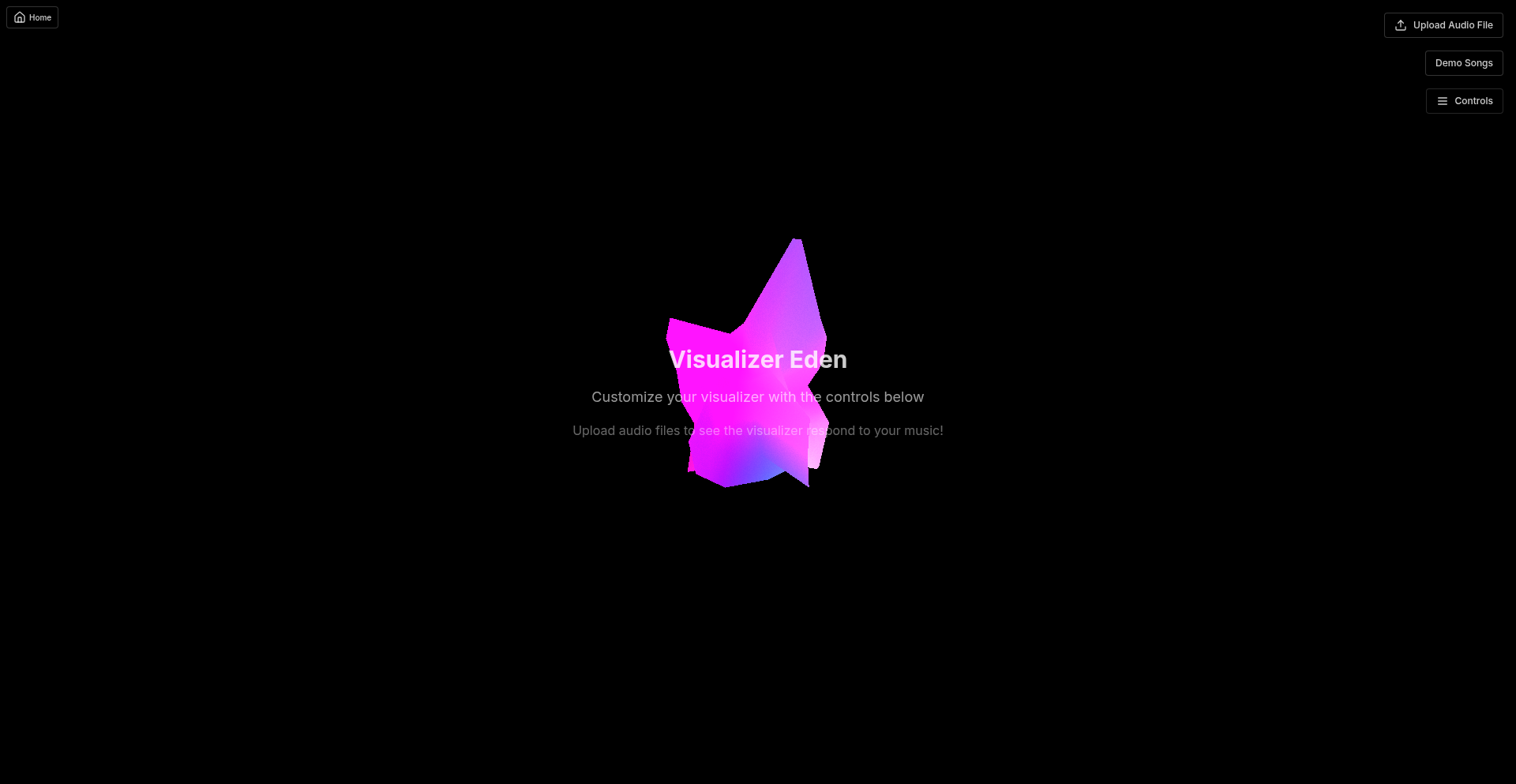 Eden 3JS 音乐可视化生成器