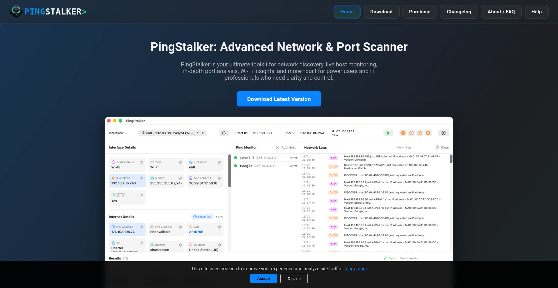 PingStalker-Pro: Network Diagnostic Explorer