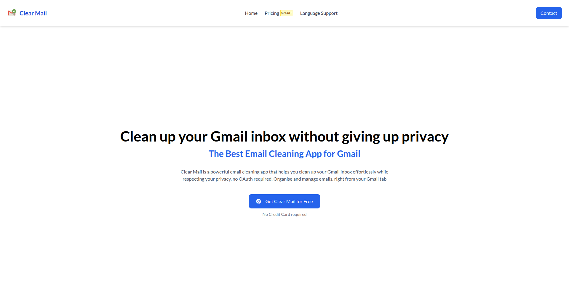 ClearMail: Local Gmail Tidy