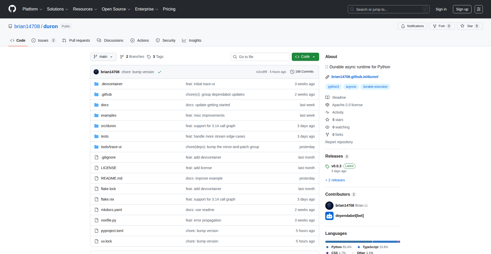 Duron Durable Execution Engine