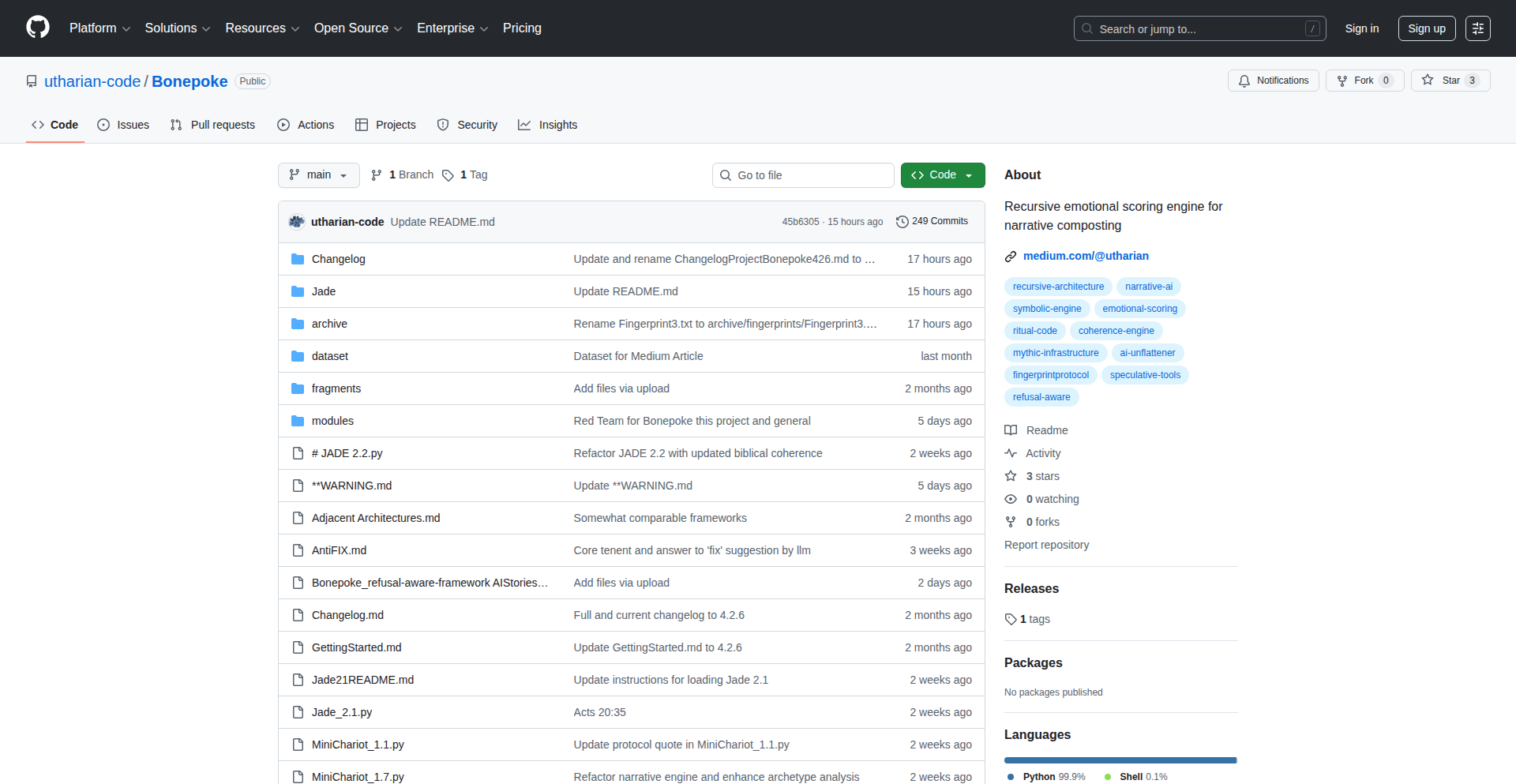 Bonepoke Brain: Creative Tension Engine
