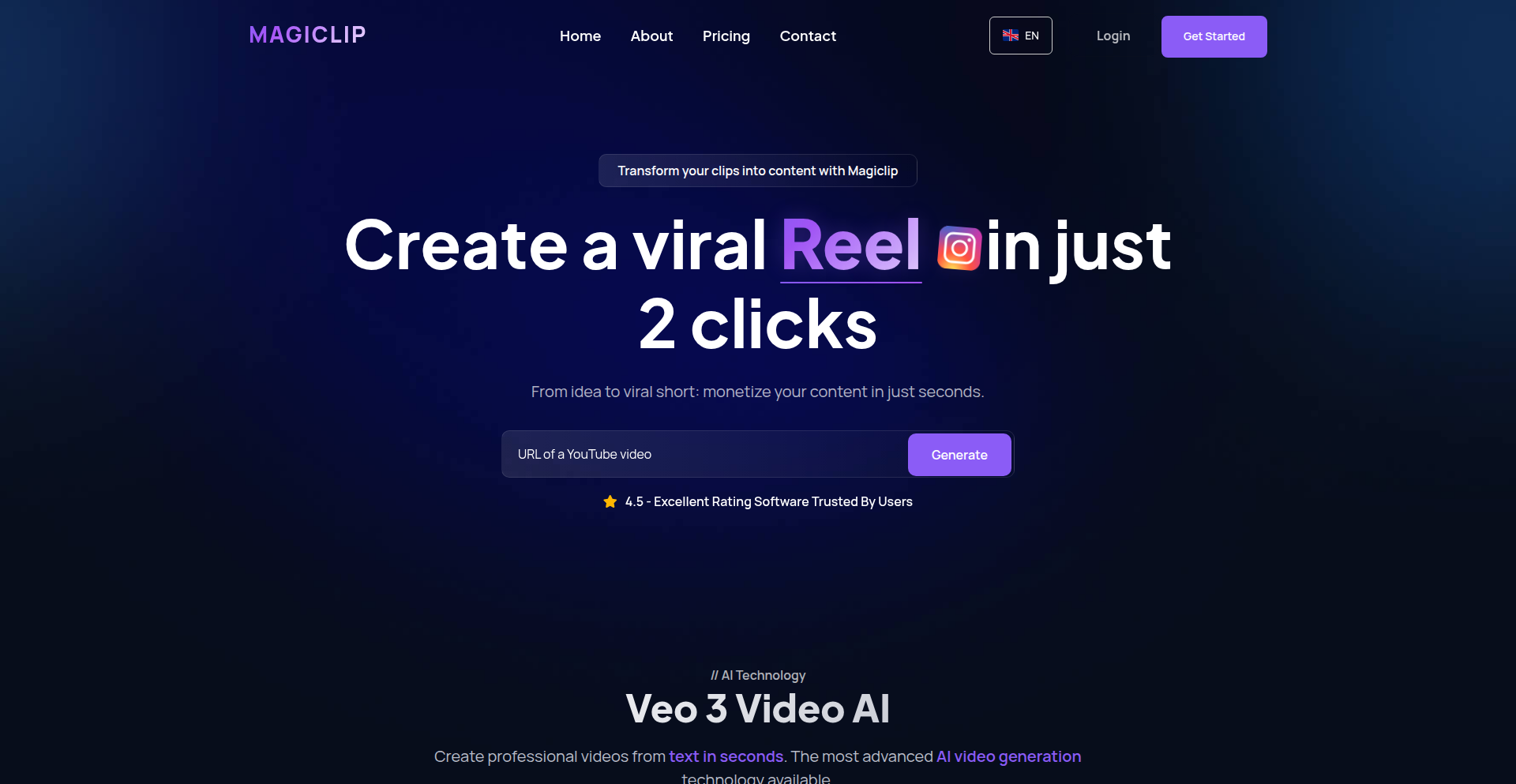 Magiclip - AI Video Snippet Generator