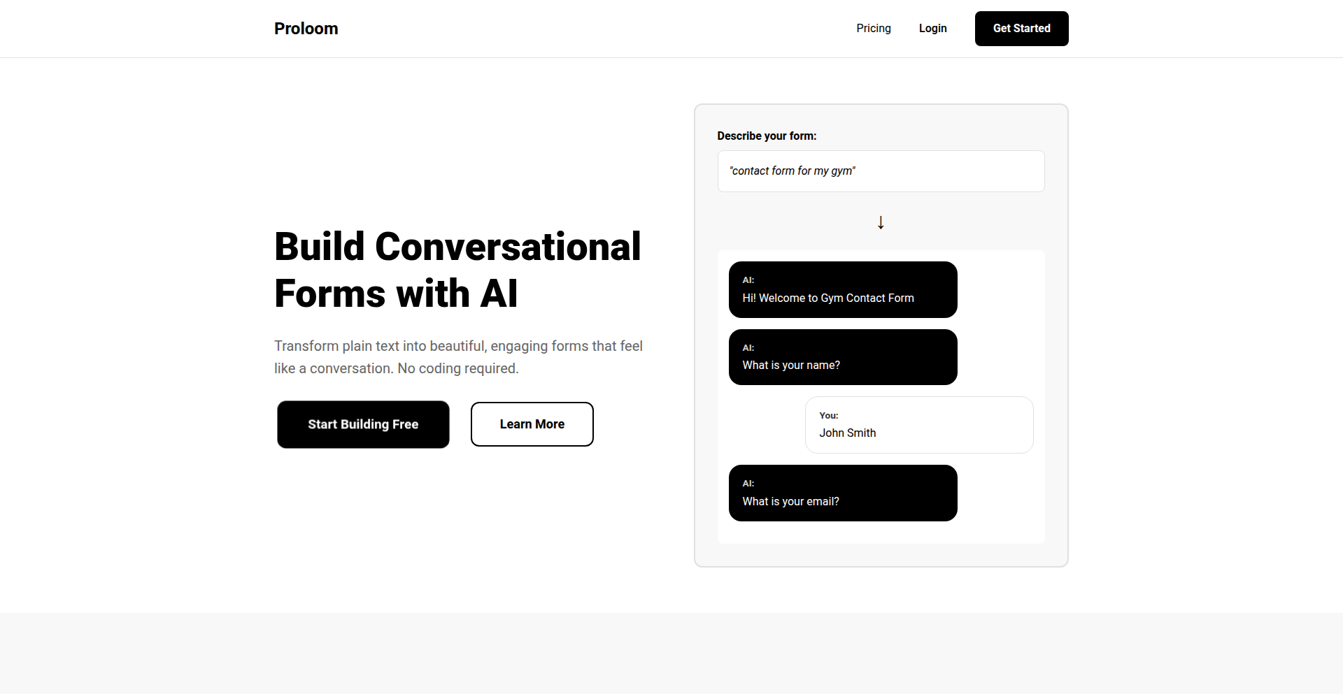 Proloom Form Transformer