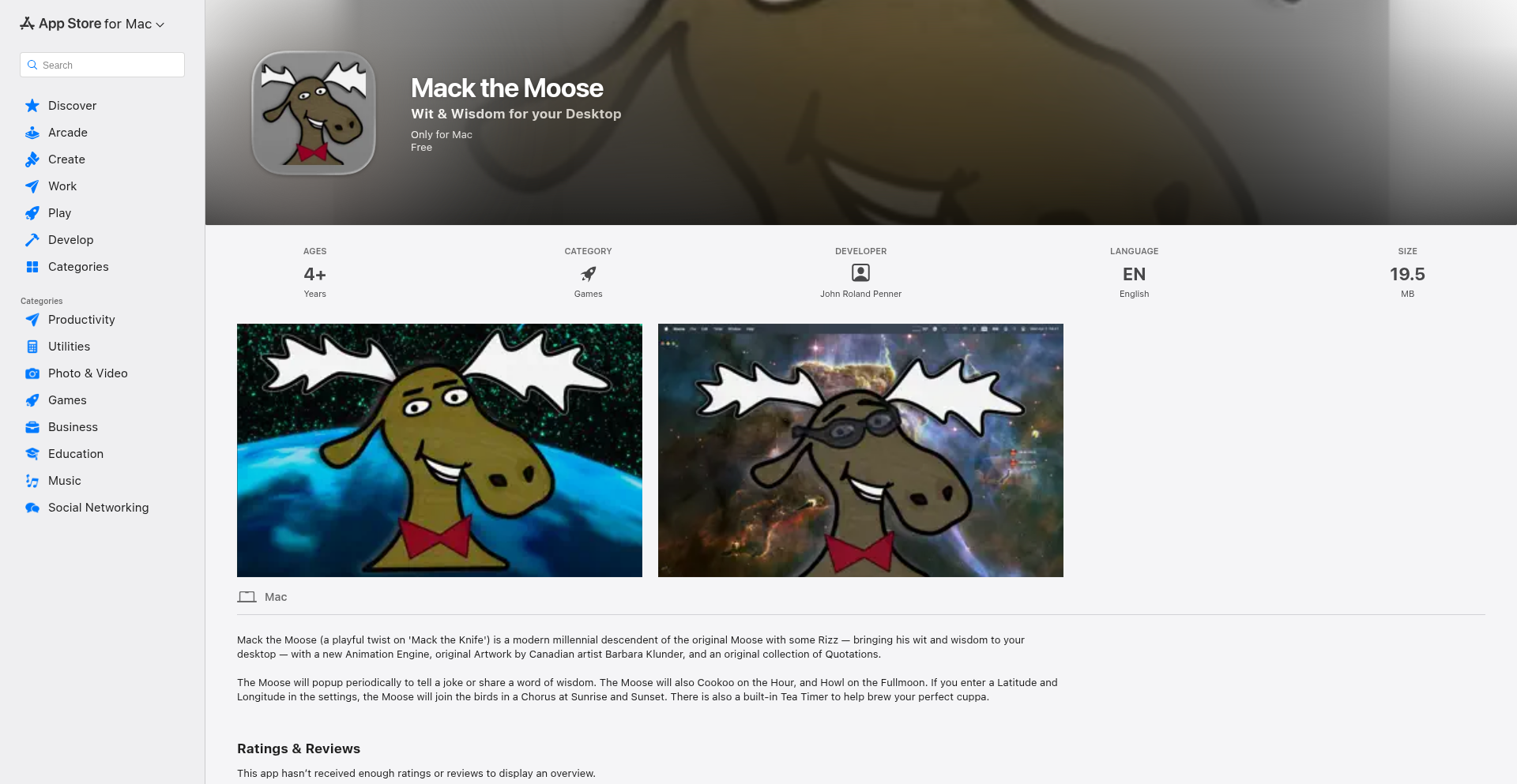 Mack the Moose: AI-Powered Conversational Companion