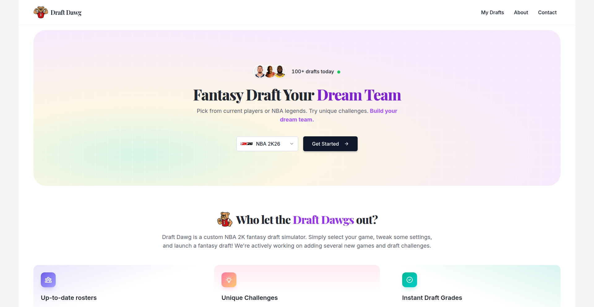 DraftDawg: NBA 2K Fantasy Draft AI