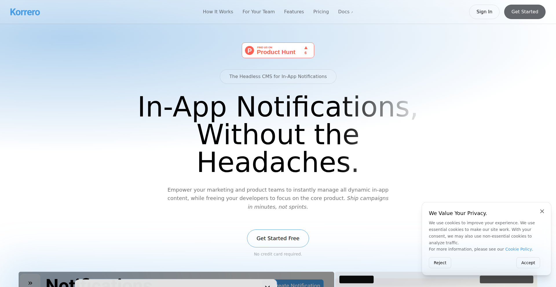 Korrero: ヘッドレス通知CMS