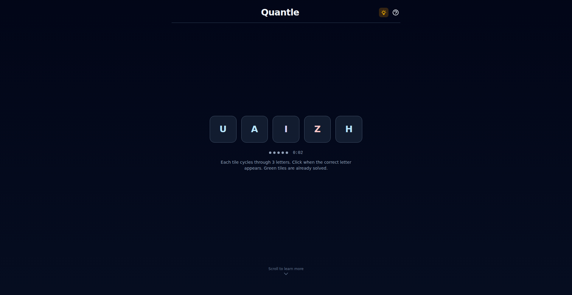 量子叠加词语游戏 (Quantum Superposition Word Game)