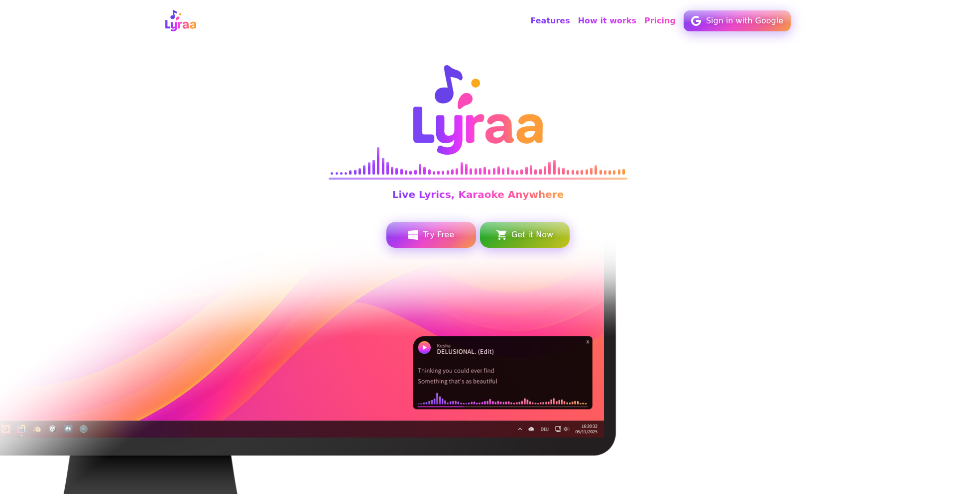 Lyraa - リアルタイム歌詞ジェネレーター