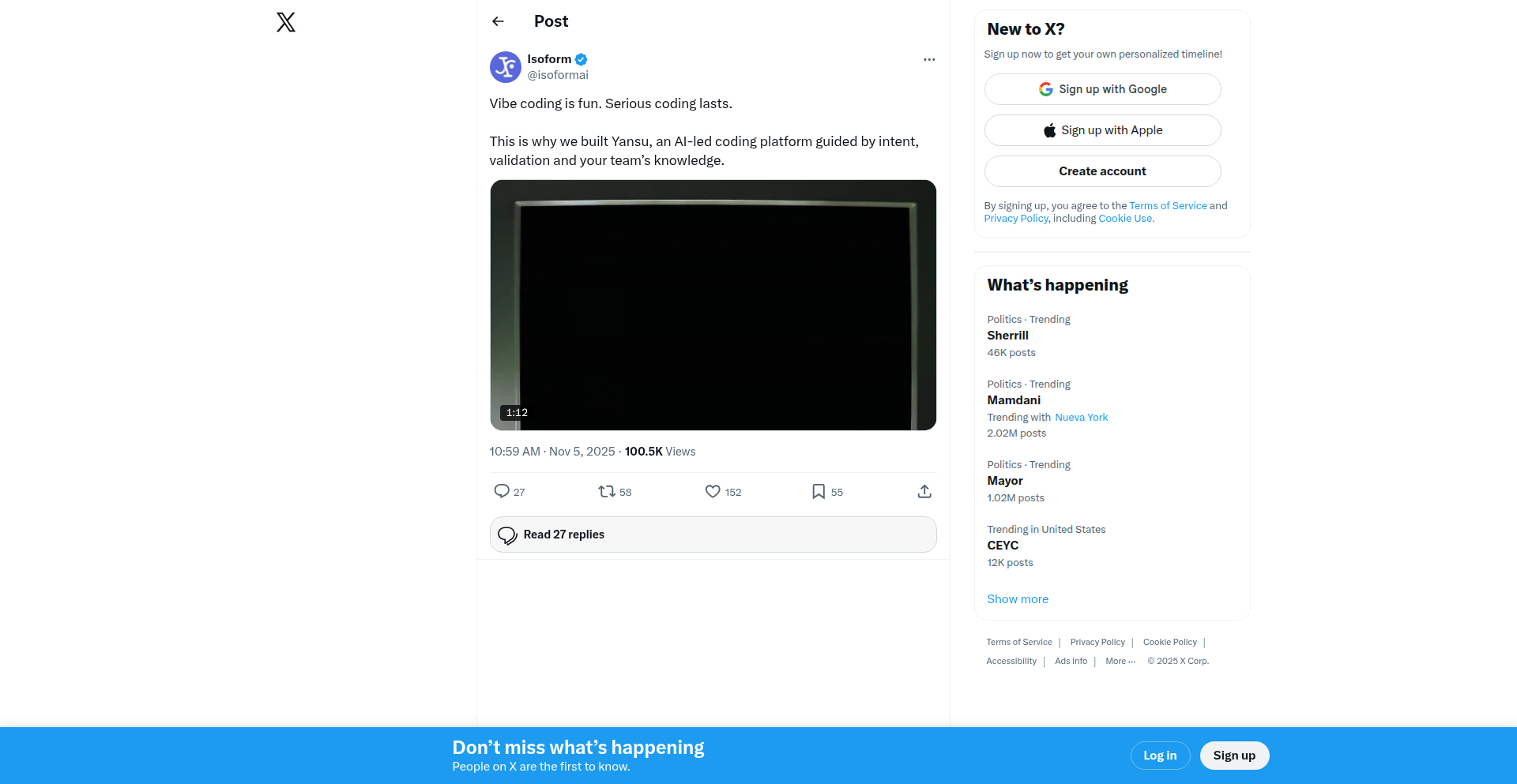 Yansu:仕様駆動型AIコード生成プラットフォーム