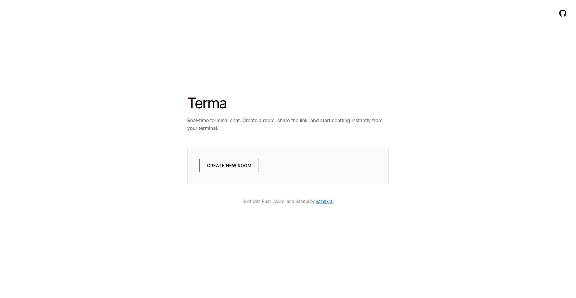 Terma: Rust Terminal Communicator