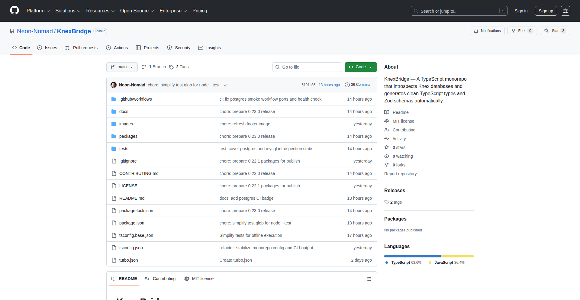 KnexBridge: Schema-Type Sync