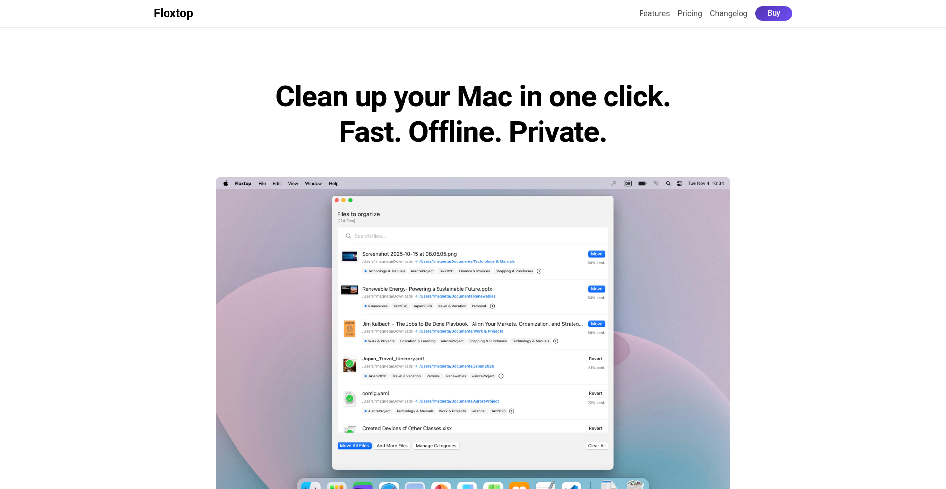 Floxtop: Semantic File Sorter