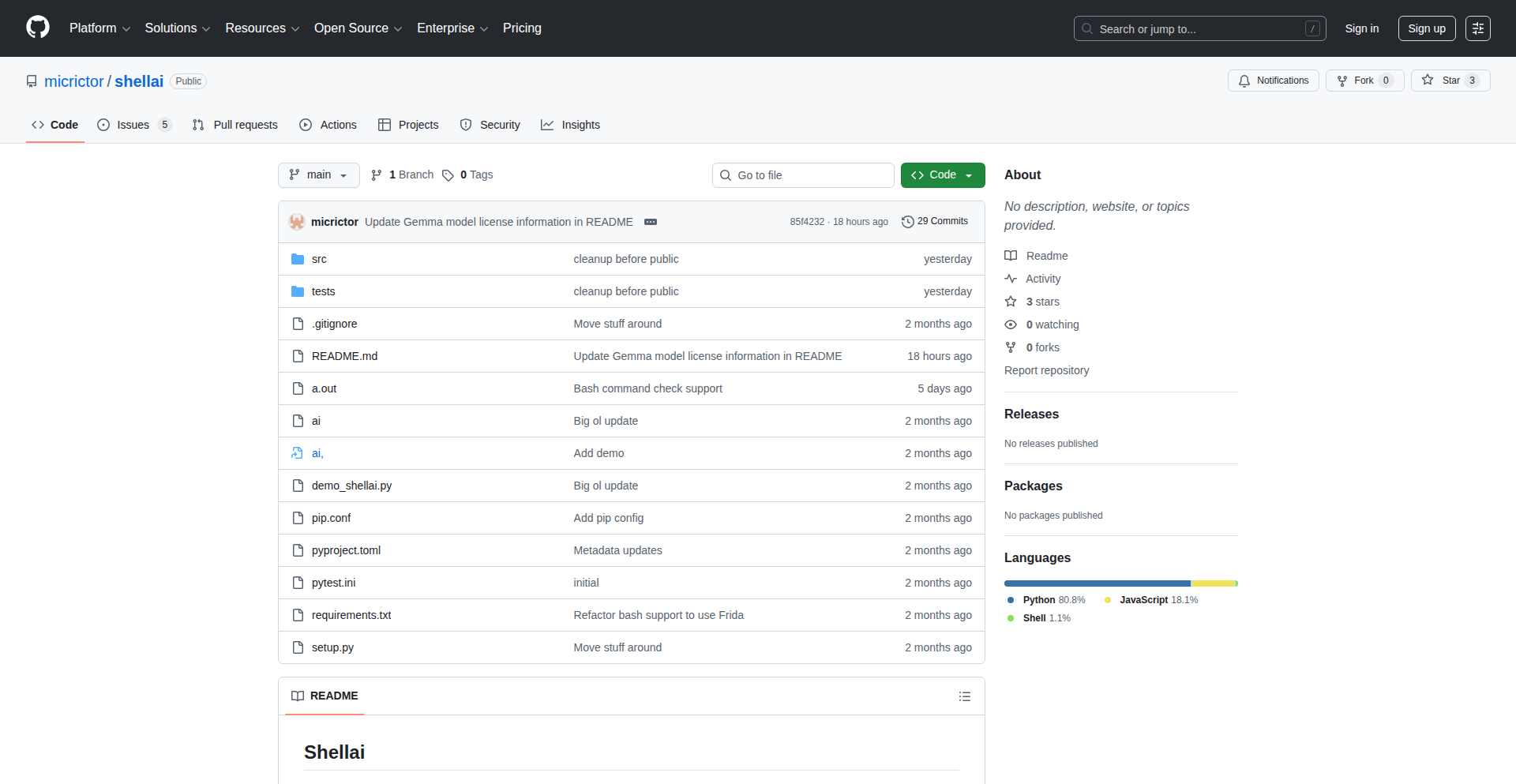 ShellAI: Local LLM-Powered Terminal Copilot