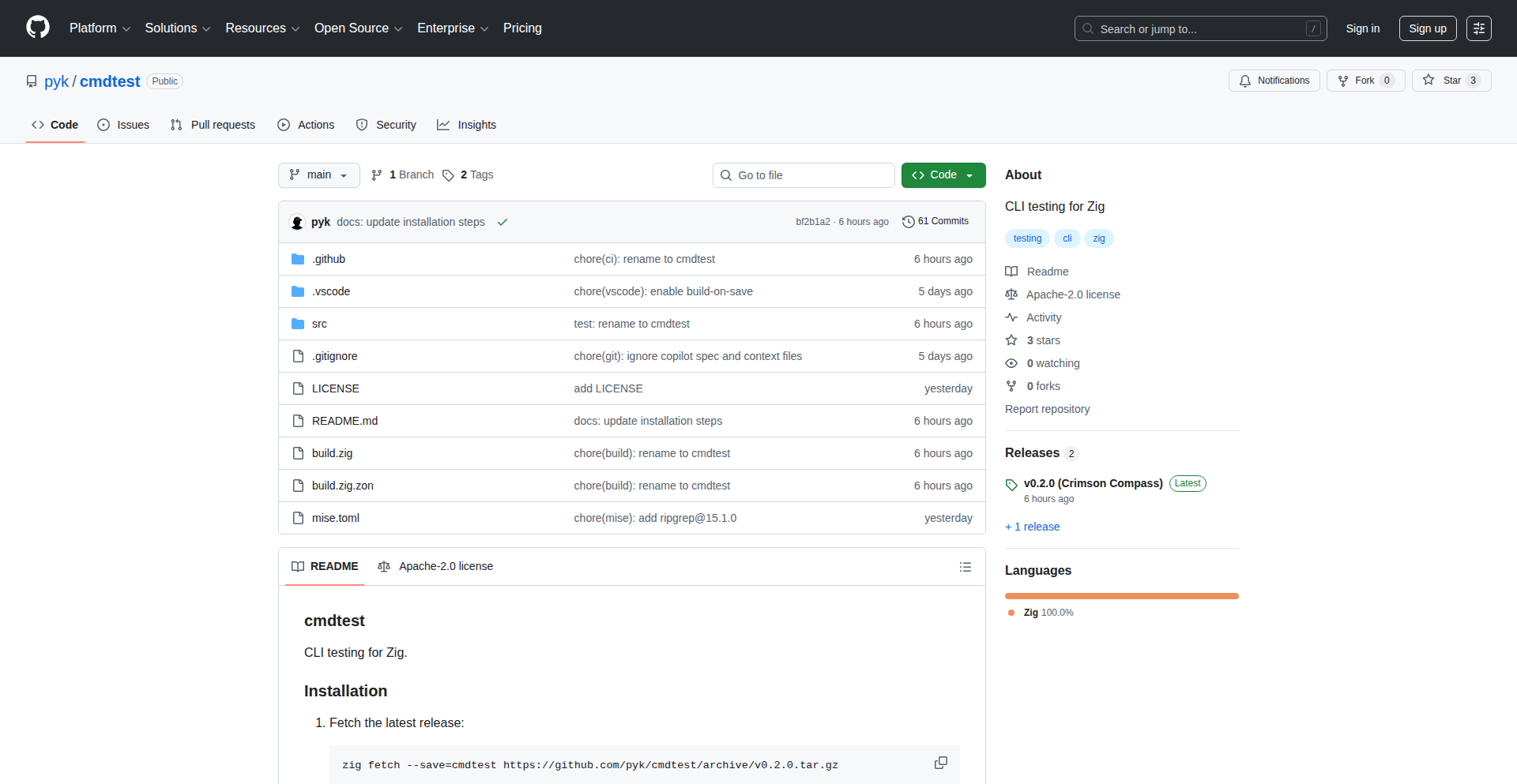 Exetest: Zig CLI Testing Framework
