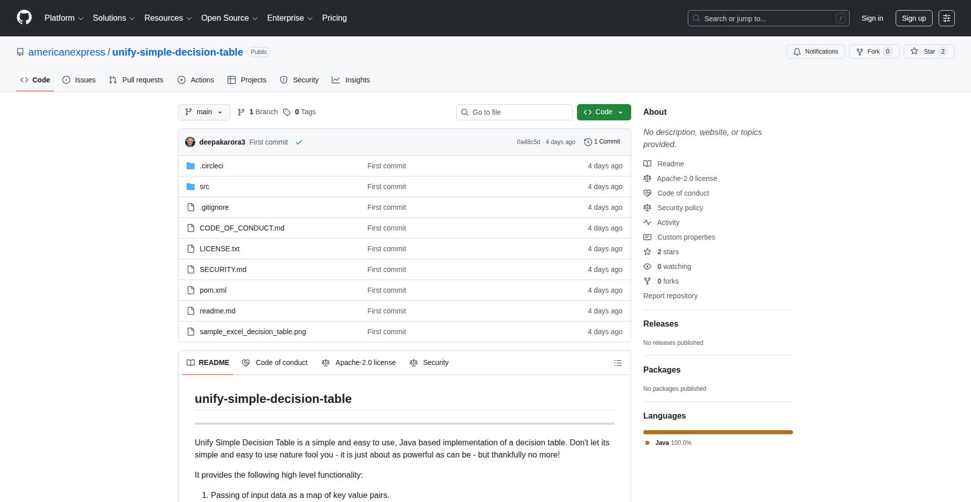 UnifySimpleDecisionTable