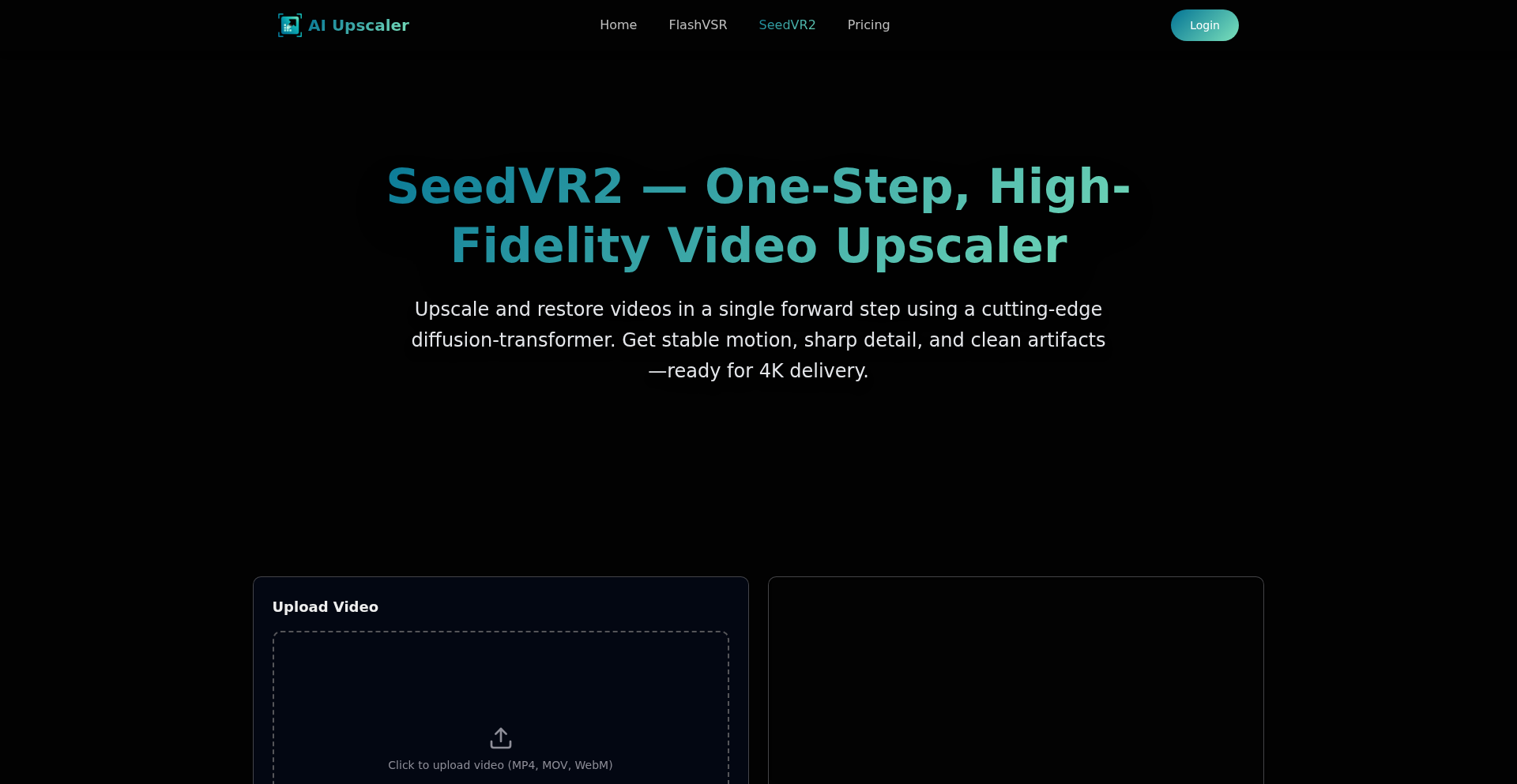 SeedVR2: One-Step AI Video Supercharger