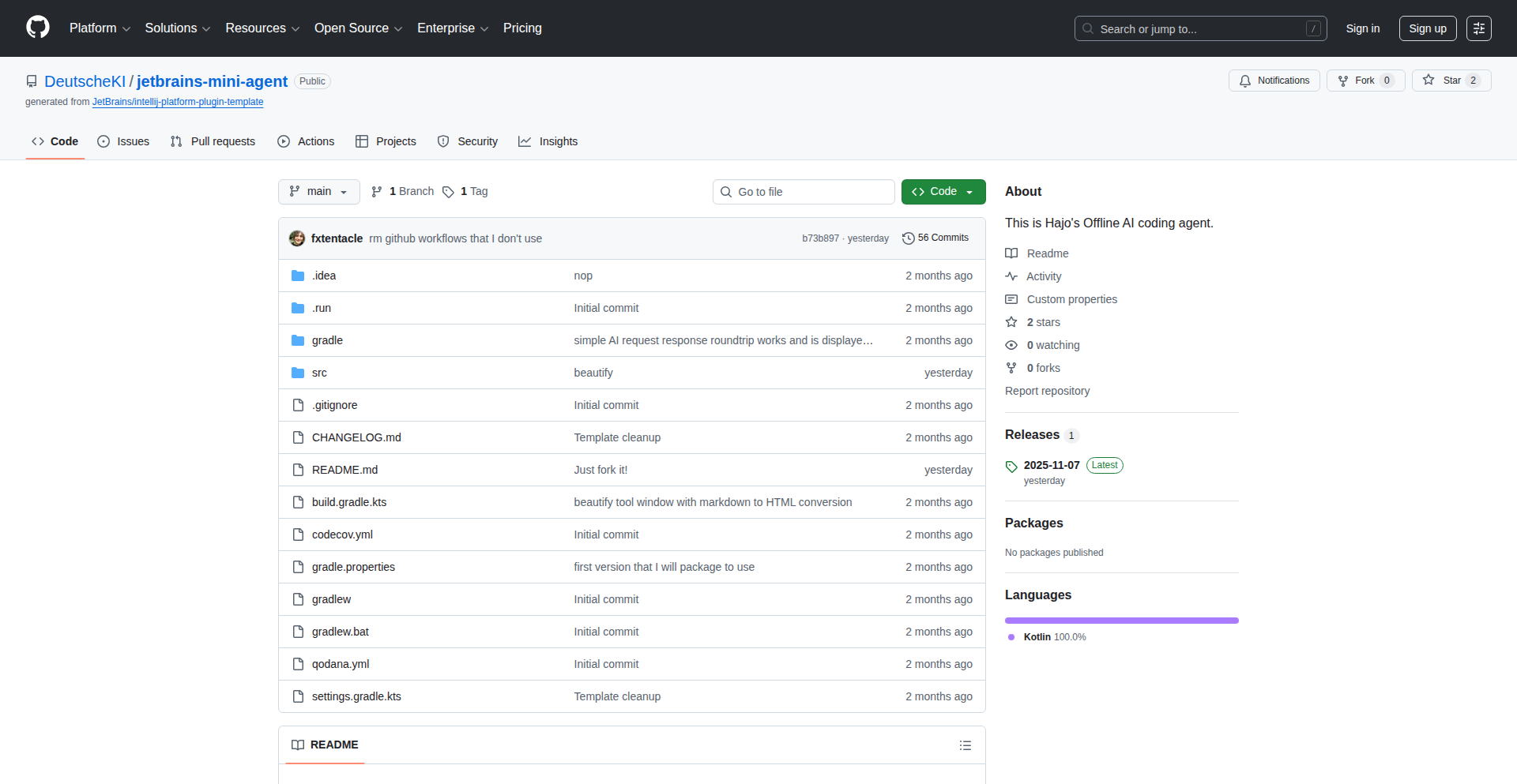 オフラインAIエージェント：JetBrains LLM 活用実験