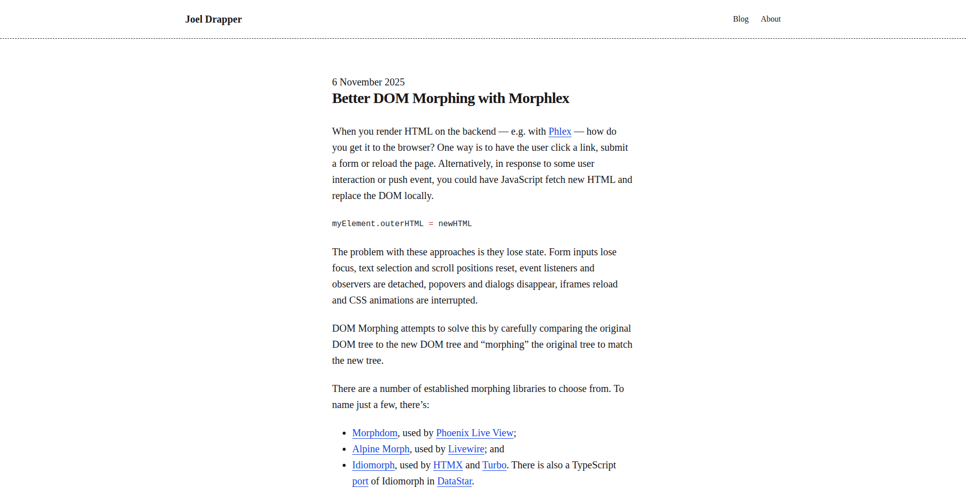 DOMスムージング・アルゴリズム