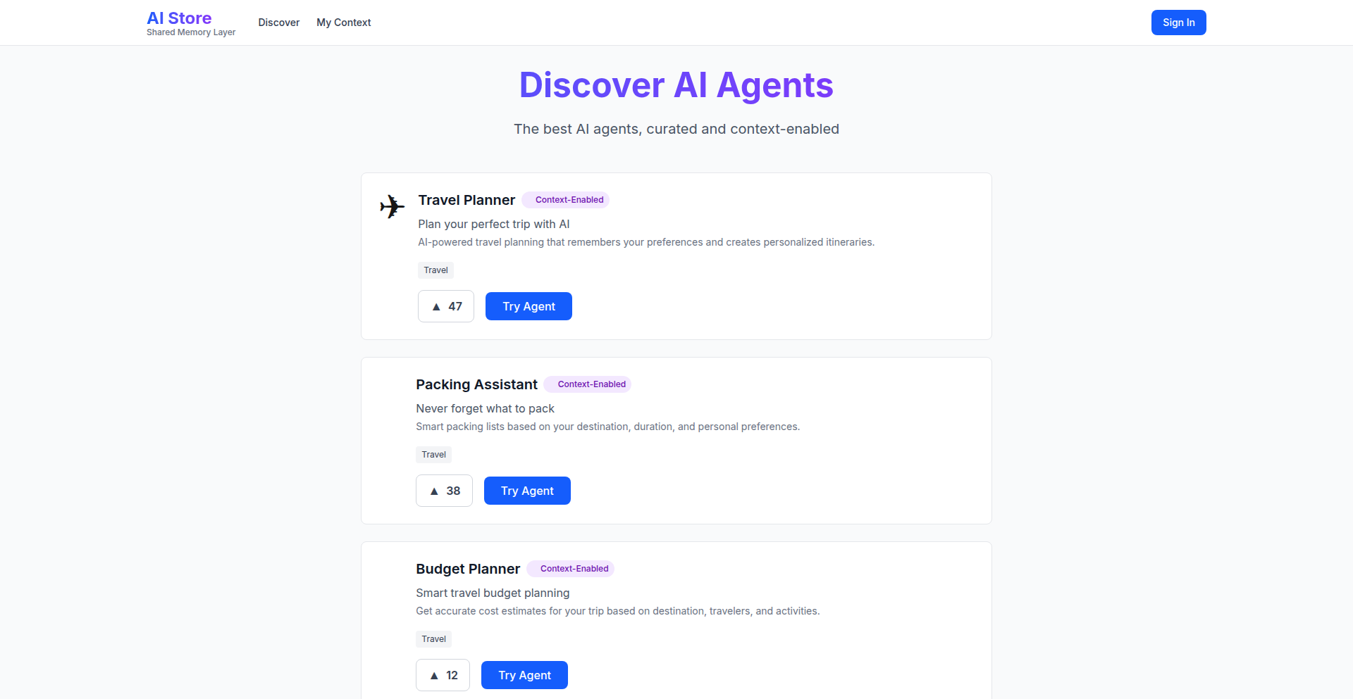 AIアプリストア：ユーザー主導型共有メモリレイヤー