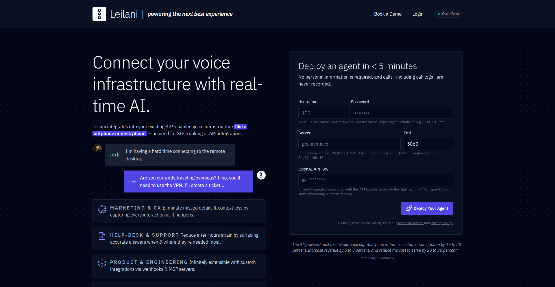 Leilani PBX AI-Bridge