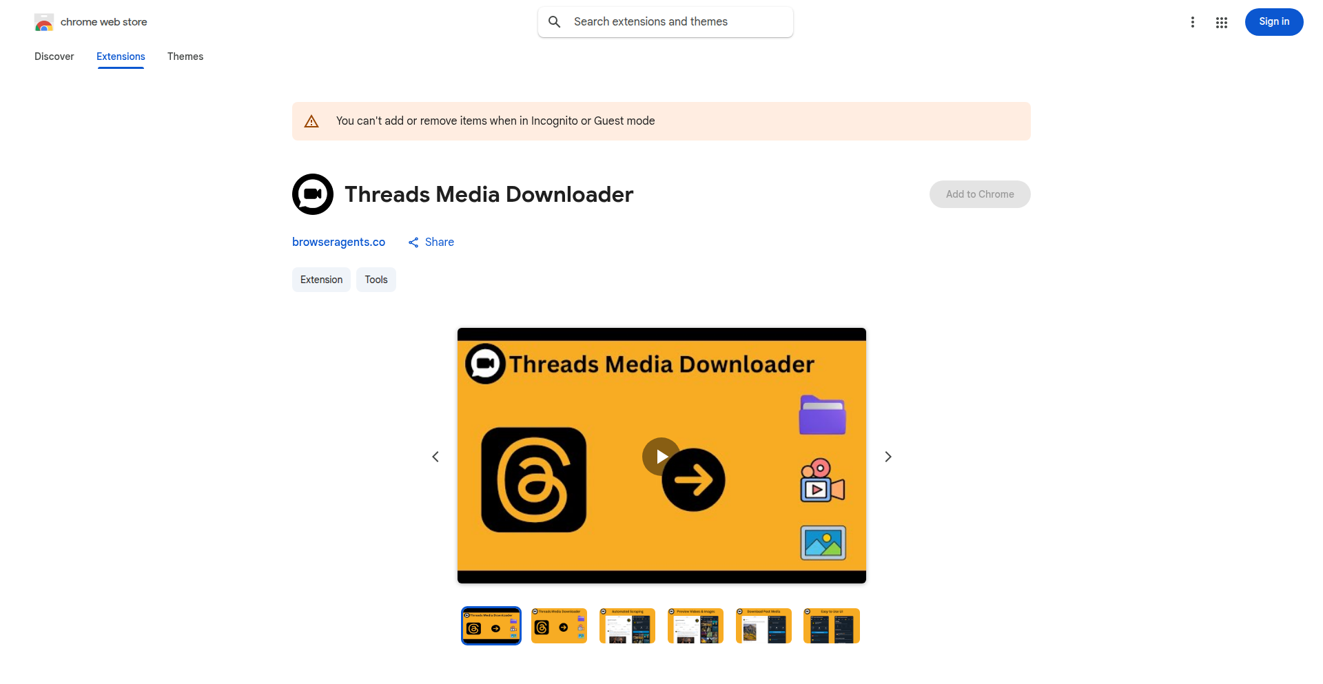 Threads媒体即时下载器