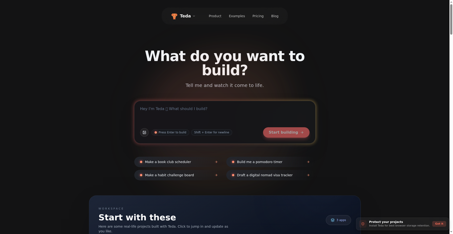 Teda.dev: 想像を形にするブラウザ内製アプリ構築システム
