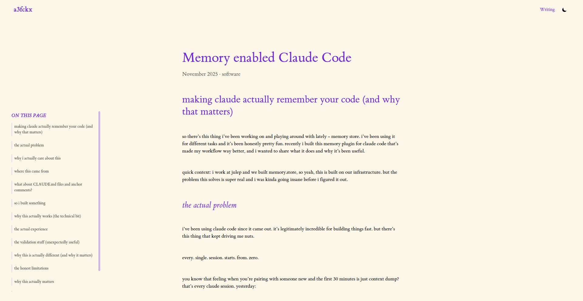 Claudeコード用アクティブメモリプラグイン