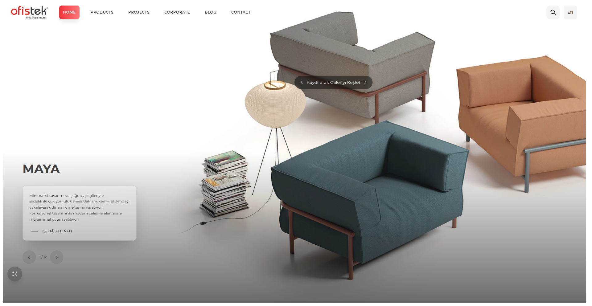 Next.js製モダンオフィス家具カタログ