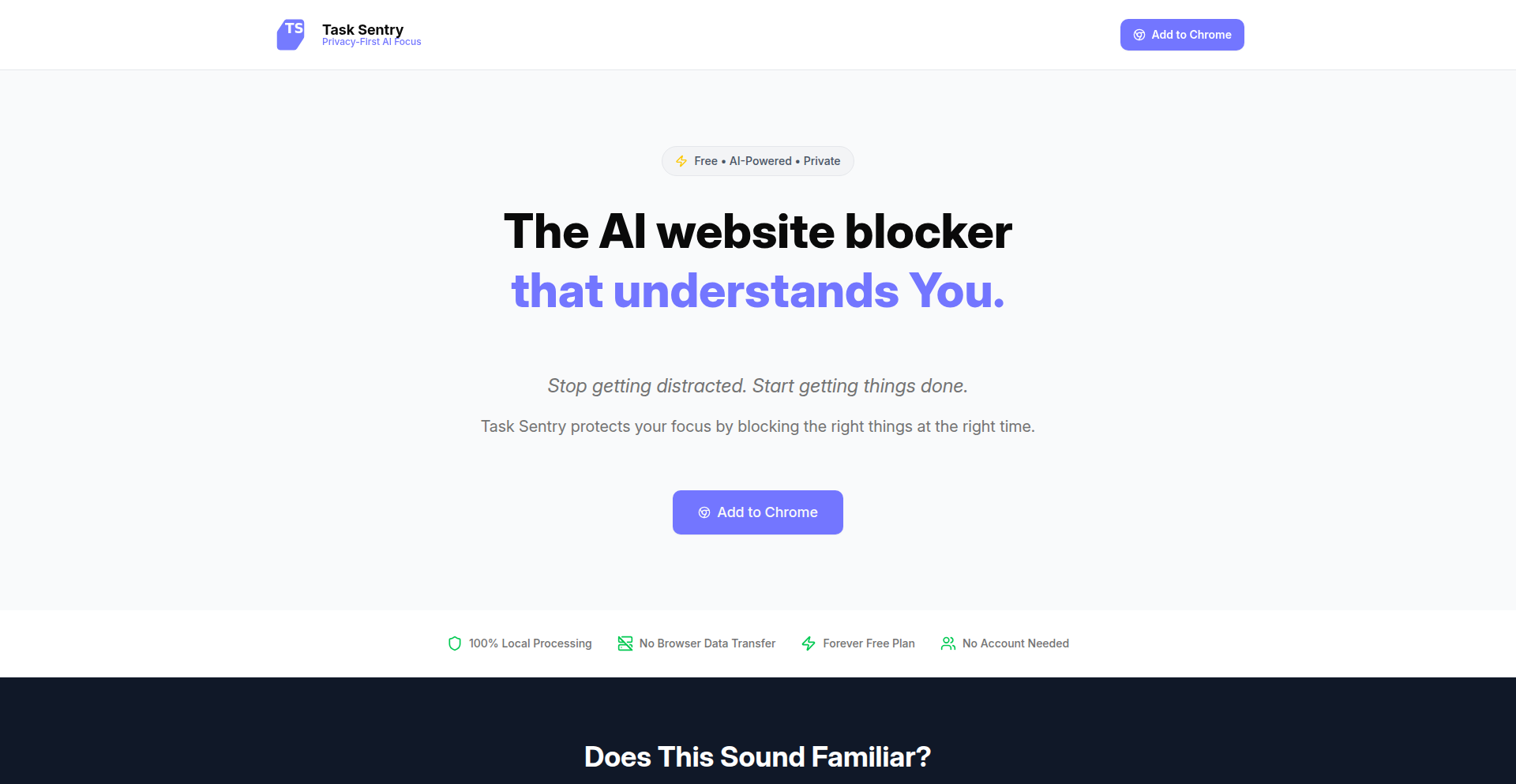 タスクセントリー (Task Sentry): コンテキスト認識型AIブロッカー