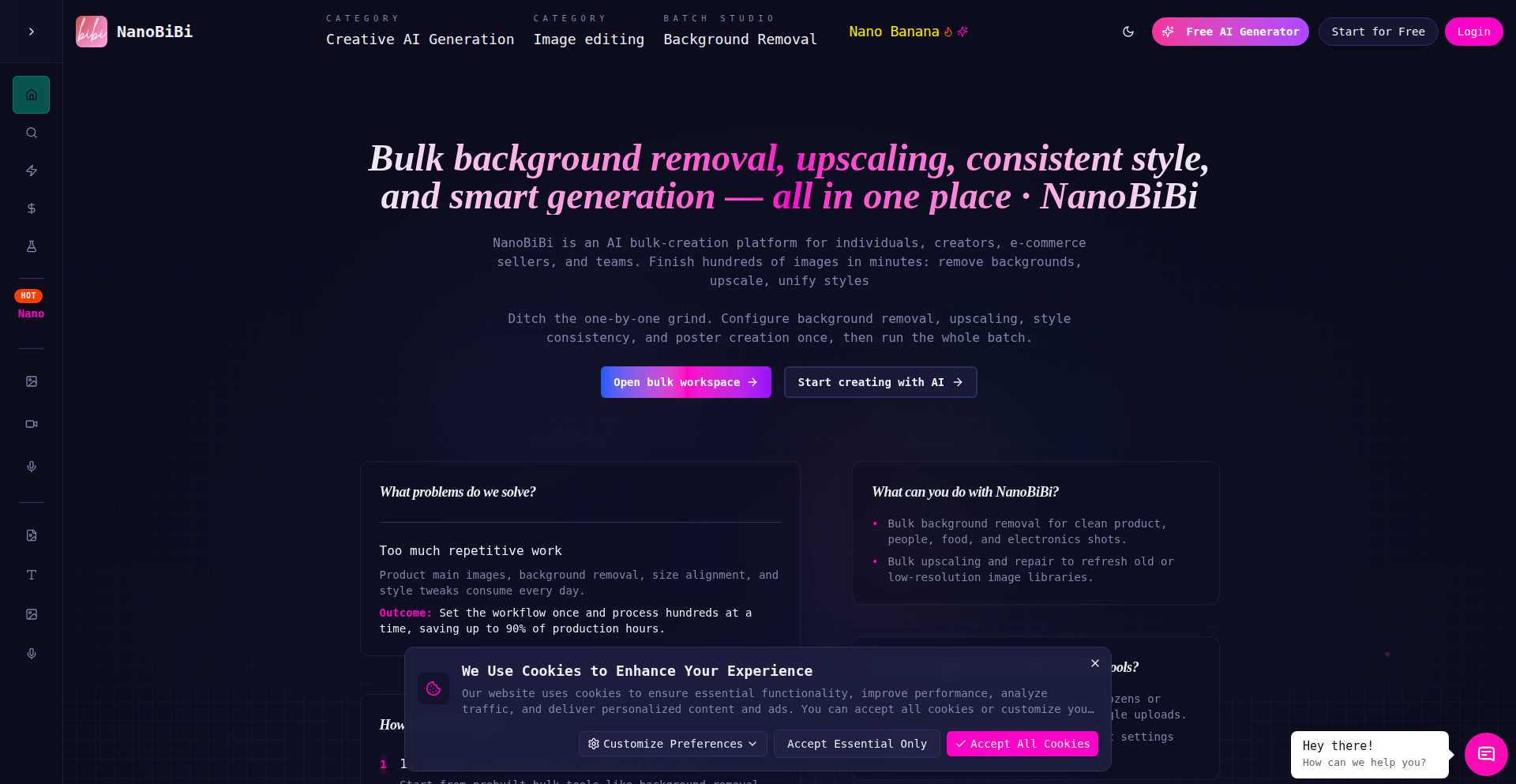 AI クリエイティブ生産ライン NanoBibi