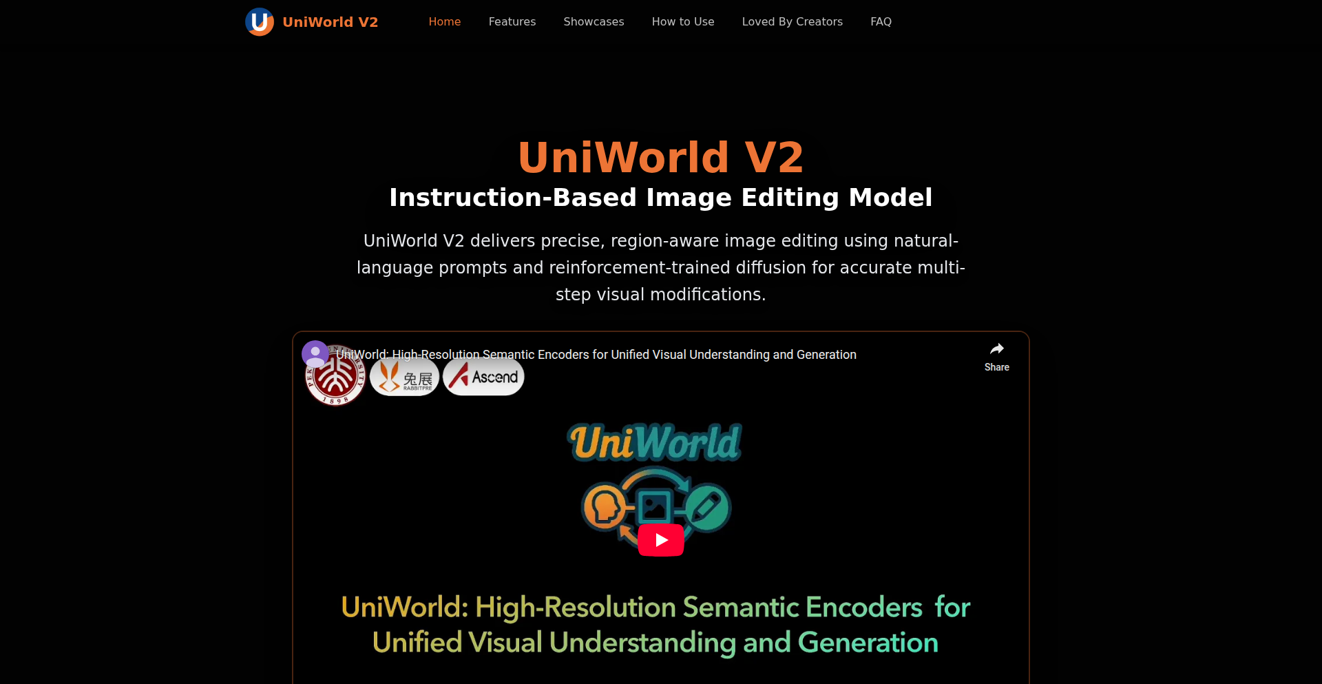 UniWorld V2: 区域感知AI图像编辑器