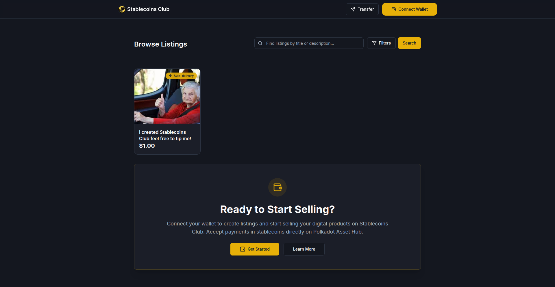 Stablecoins Club: 点对点数字商品易货集市