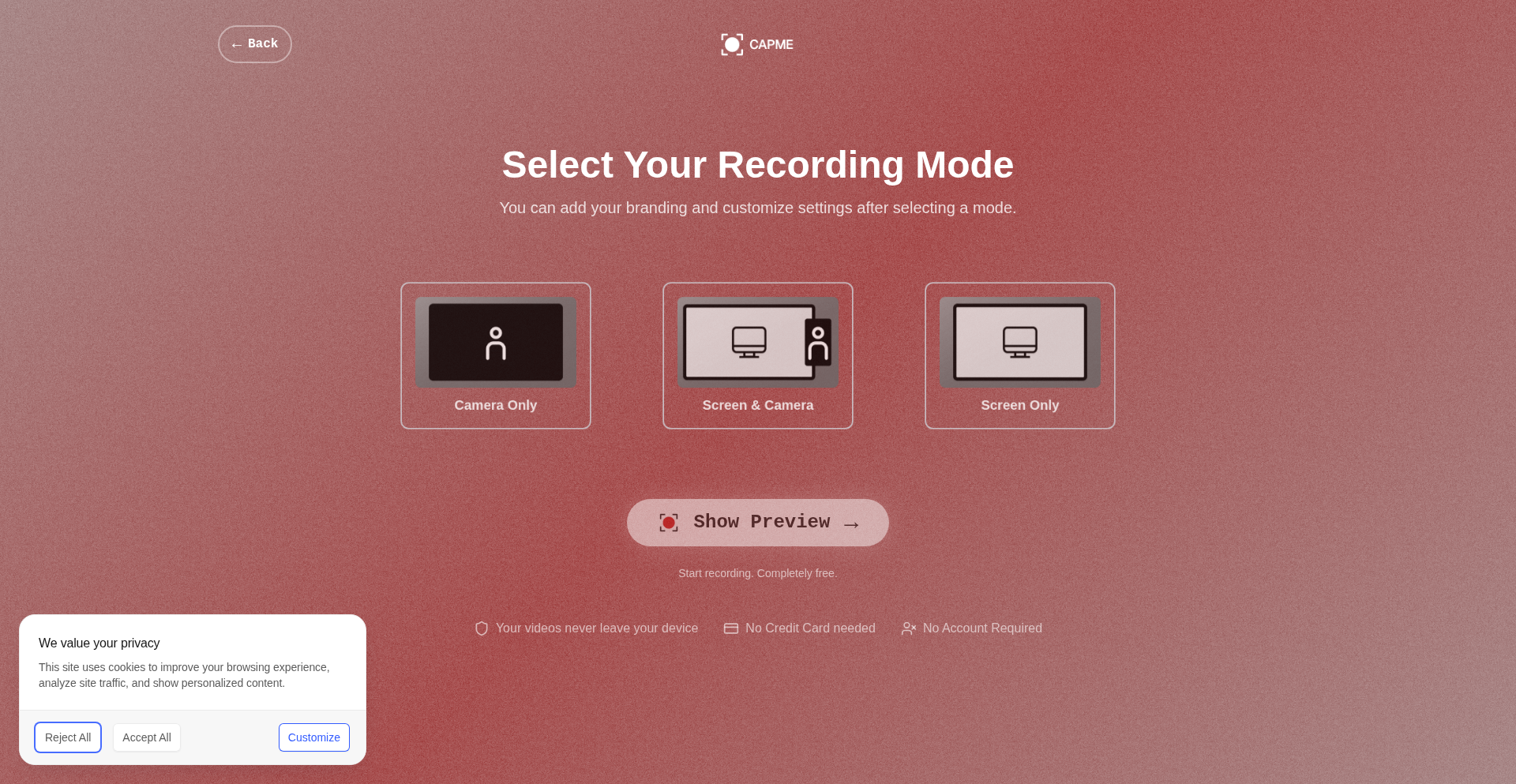 Capme 本地视频录制引擎